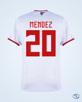 Tempo Cape Verde Away Mendez 20 Match Jersey 2024-2025 (Fan Style Printing) - Men's