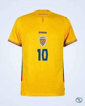 Romania Home Hagi 10 Shirt 2025 (Fan Style Printing) - Men's | Sant Sport