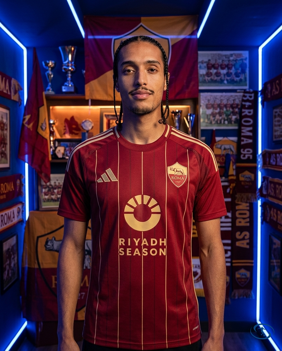 Camisa AS Roma Home 24/25 - Torcedor Adidas Masculino - Bordô - Front View | Sant Sport