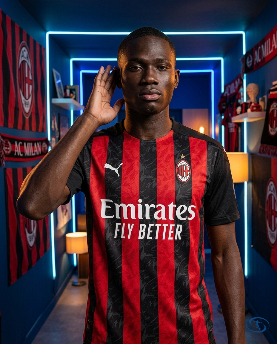 Camisa AC Milan Home 2025/26 - Torcedor Puma Masculino - Vermelho e Preto - Front View | Sant Sport