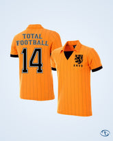 Holland Home Total Football 14 Retro Shirt 1983-1984 (‘78 Retro Flock Printing) - Men's