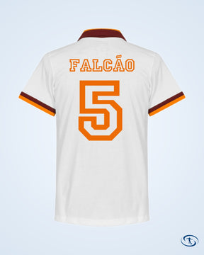 AS Roma Away Pruzzo 9 Retro Shirt 1980-1981 (Retro Flock Printing) - Men's