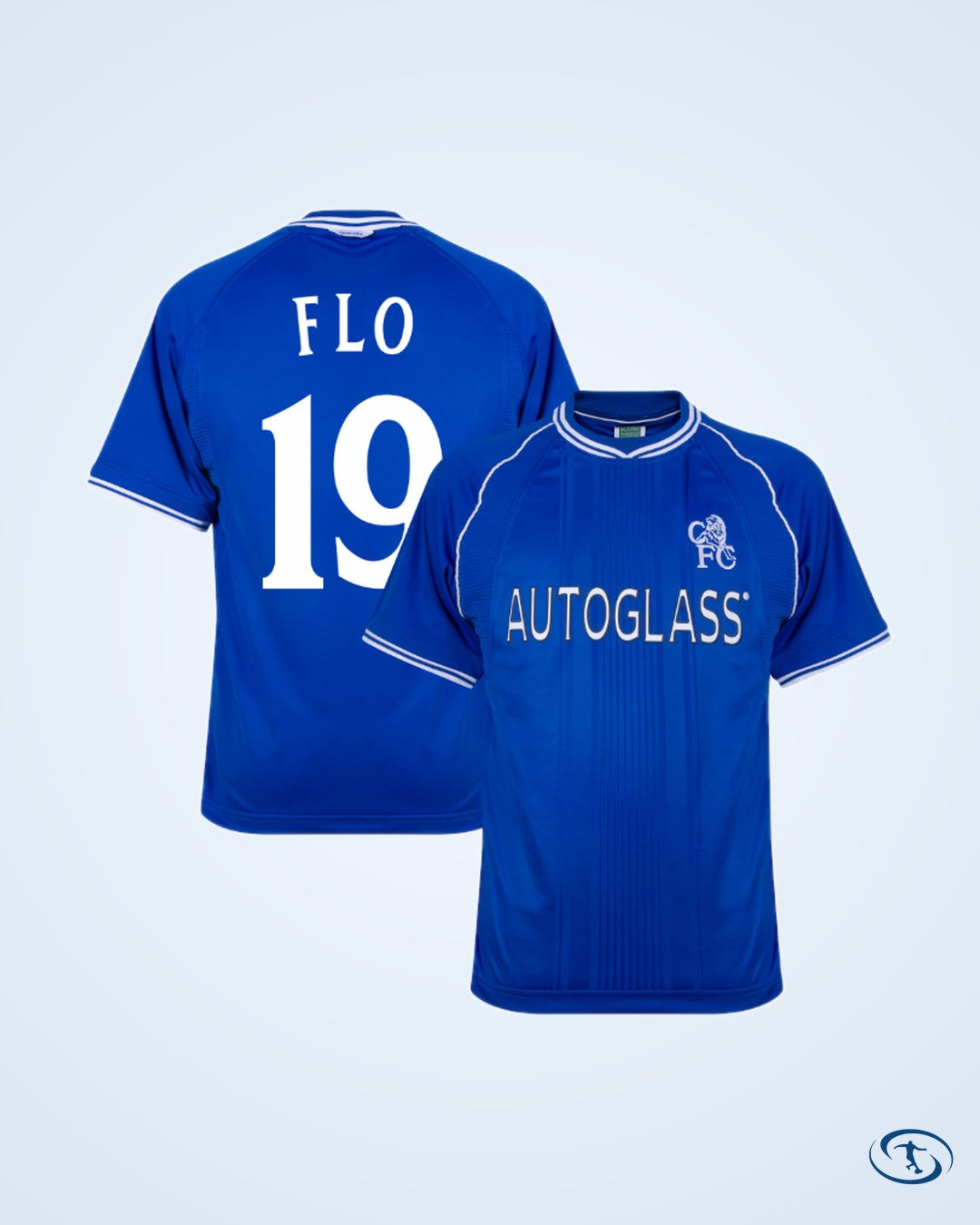 Score Draw Chelsea Retro Home Shirts 1999-2001 (Retro Flex Printing) - Men's