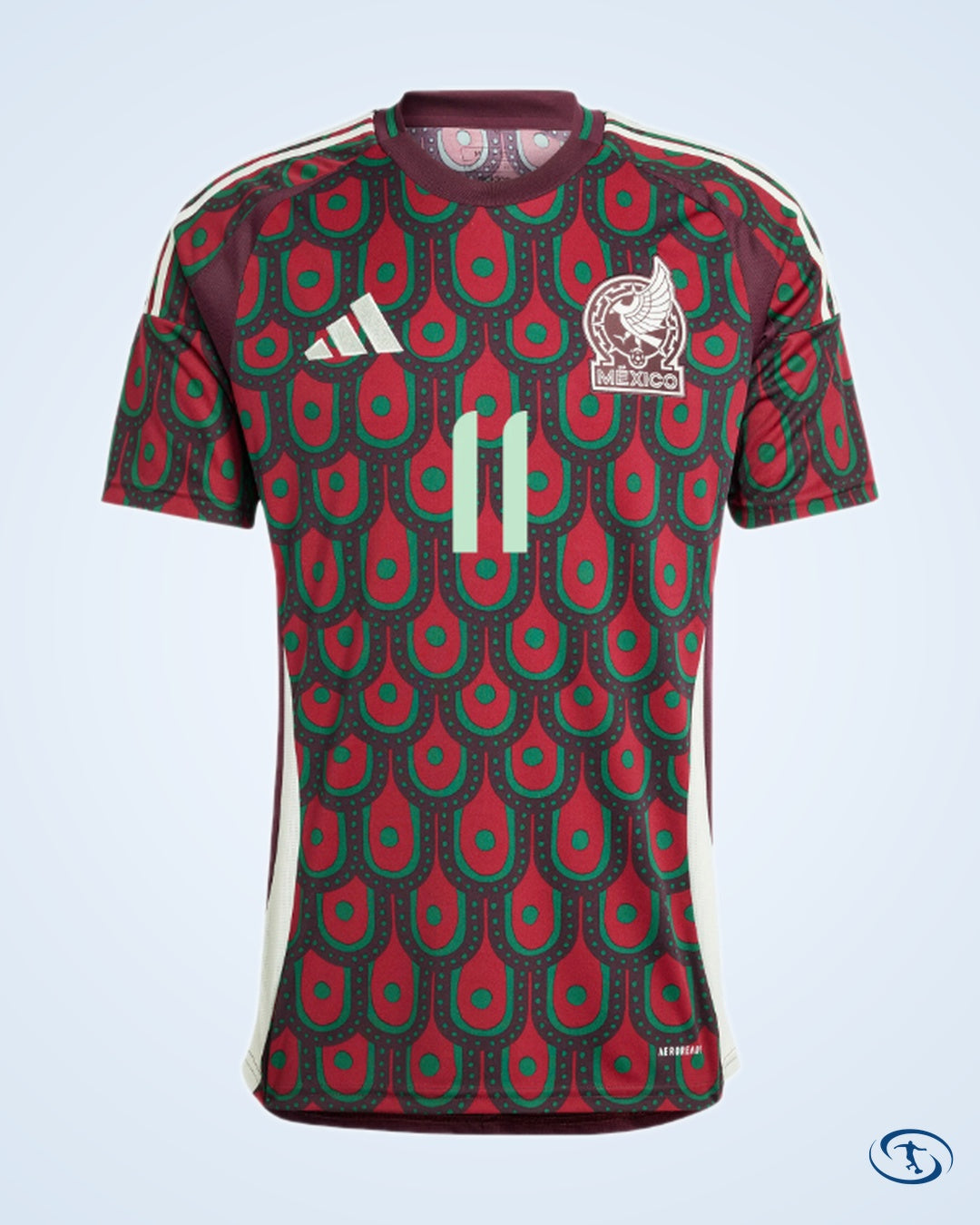 Mexico Home S.Gimenez 11 Shirt 2024-2025 (Official Printing) - Men's | Sant Sport