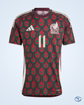 Mexico Home S.Gimenez 11 Shirt 2024-2025 (Official Printing) - Men's | Sant Sport