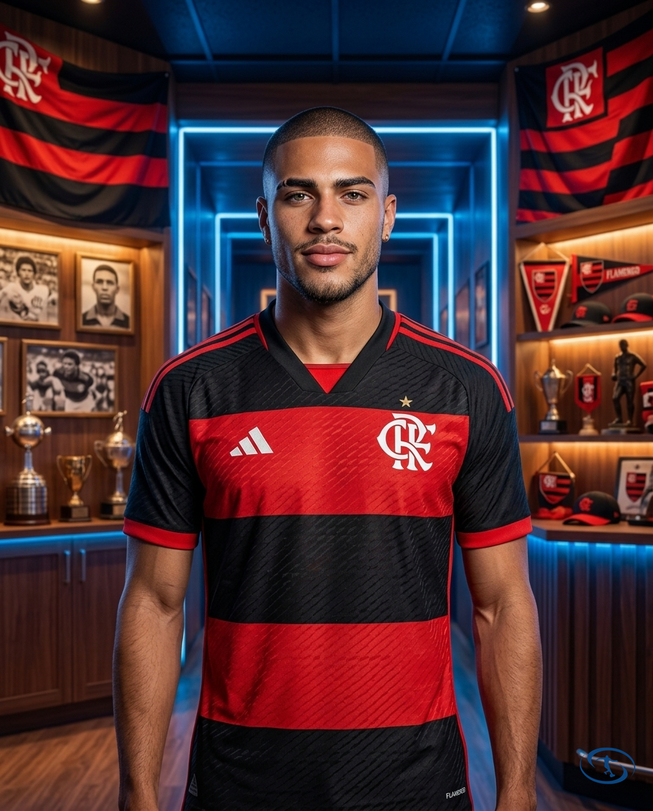 Flamengo Jersey Home 2026/27 - Adidas Jogador Men's - Red & Black - Front View | Sant Sport
