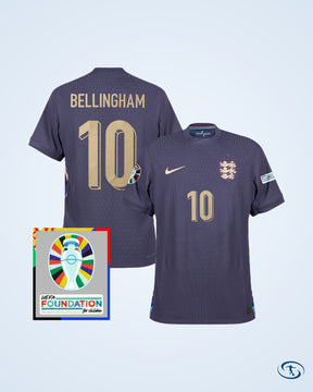 England Away Bellingham 10 Jersey (Fan Style Printing) - Men's
