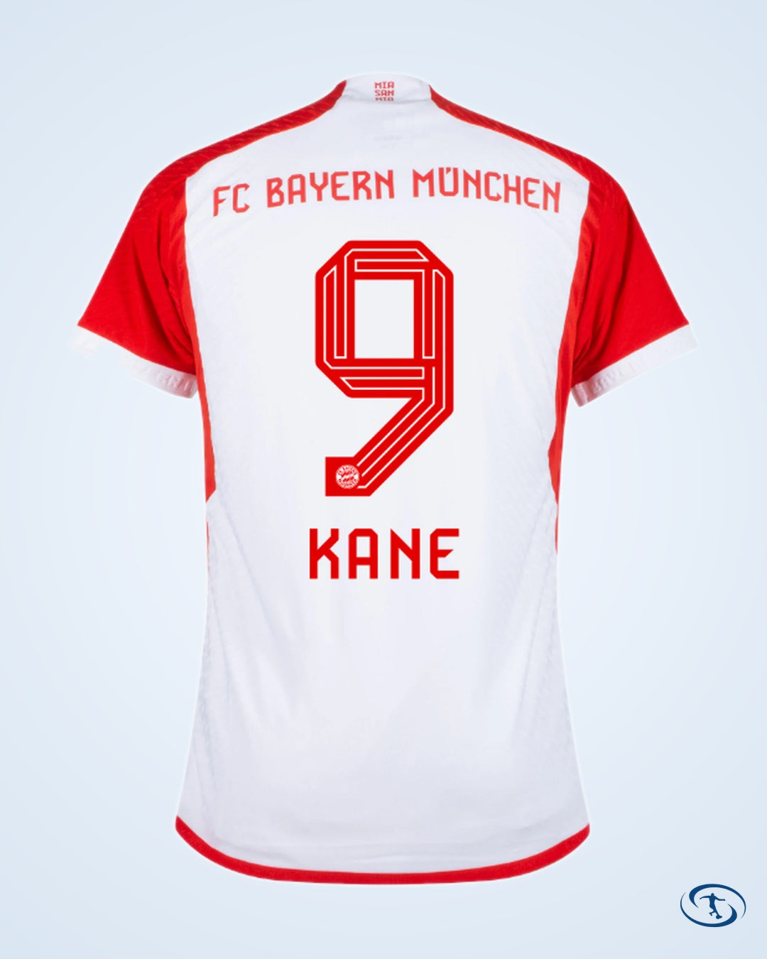 Bayern Munich Authentic Home Kane 9 Shirt 2023-2024 (Official Printing) - Men's