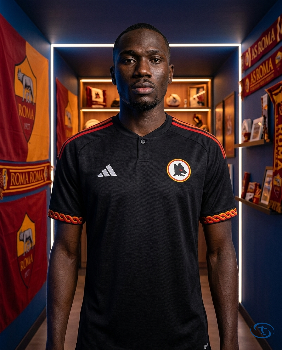 Camisa Roma III 23/24 - Torcedor Adidas Masculino - Preto - Front View | Sant Sport