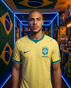 Camisa Brasil Home I 2026/27 Torcedor Nike Masculino - Amarelo - Front View | Sant Sport
