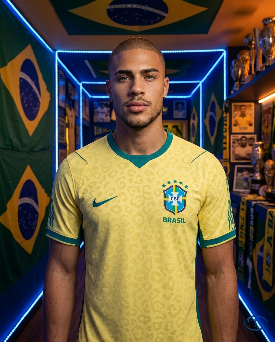 Camisa Brasil Home I 2026/27 Torcedor Nike Masculino - Amarelo - Front View | Sant Sport