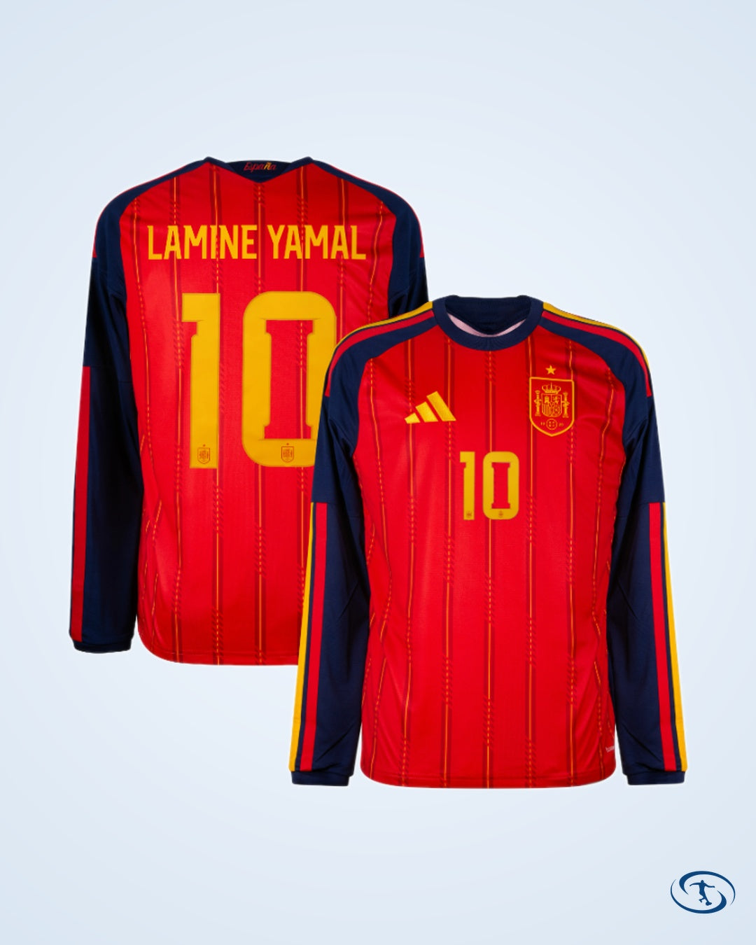 Spain Home L/S Lamine Yamal 10 Shirt 2026-2027 (Official Printing) - Men's