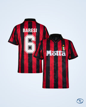 AC Milan Retro Home Player Shirt 1993-1994 (Retro Flex Printing) - Men's