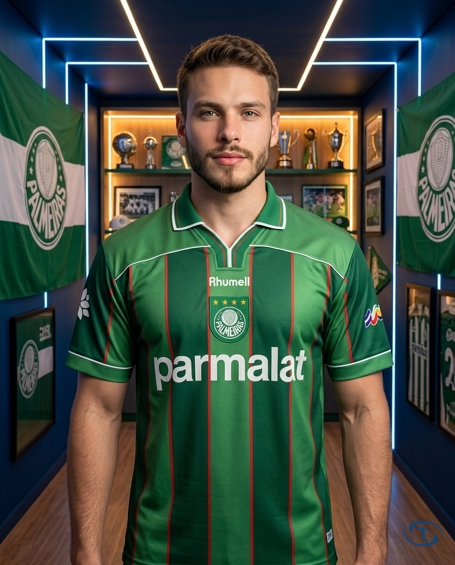 Palmeiras Jersey Retro 1999 Hummel Men's - Green - Front View | Sant Sport