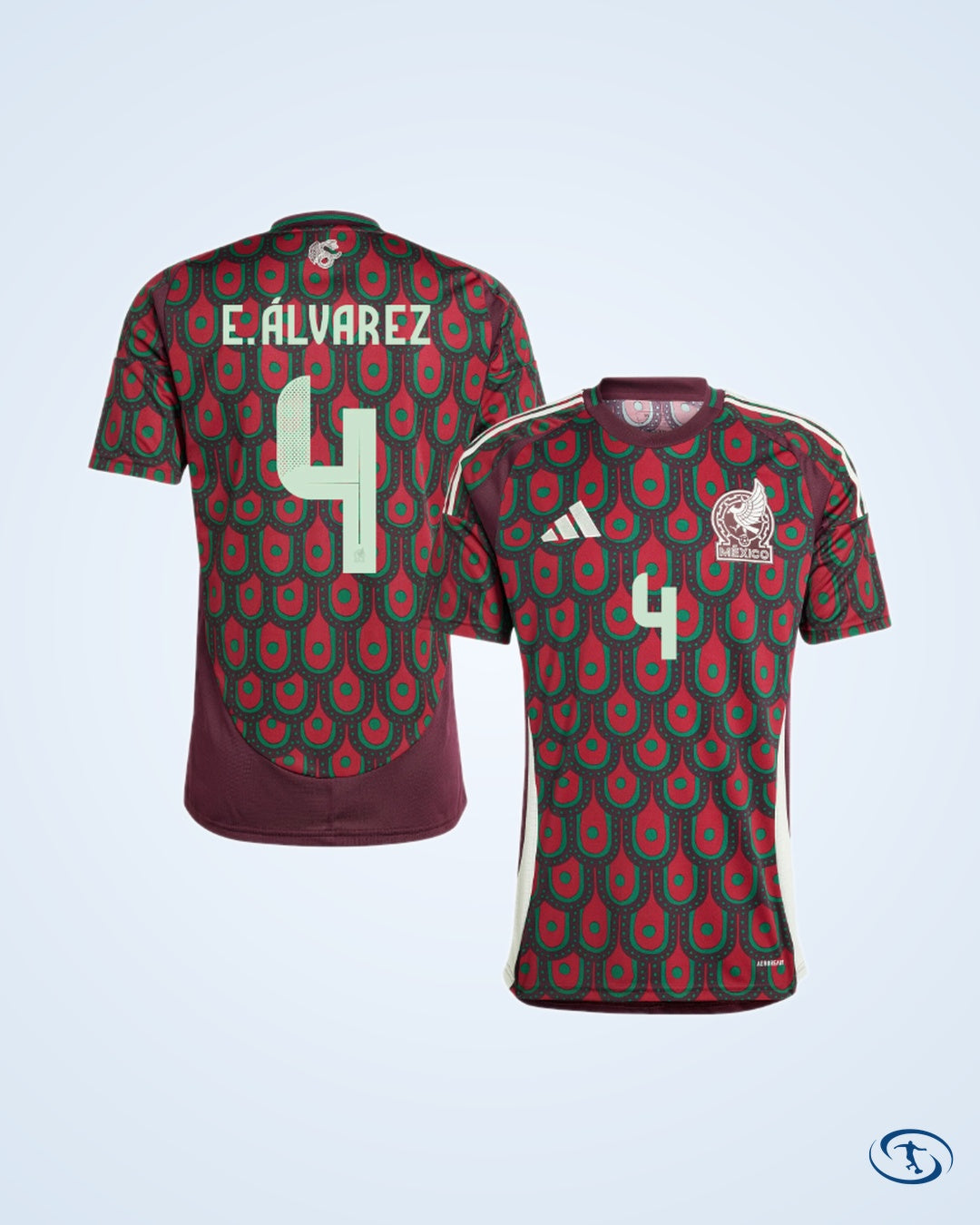 Mexico Home E.Álvarez 4 Shirt 2024-2025 (Official Printing) - Men's | Sant Sport