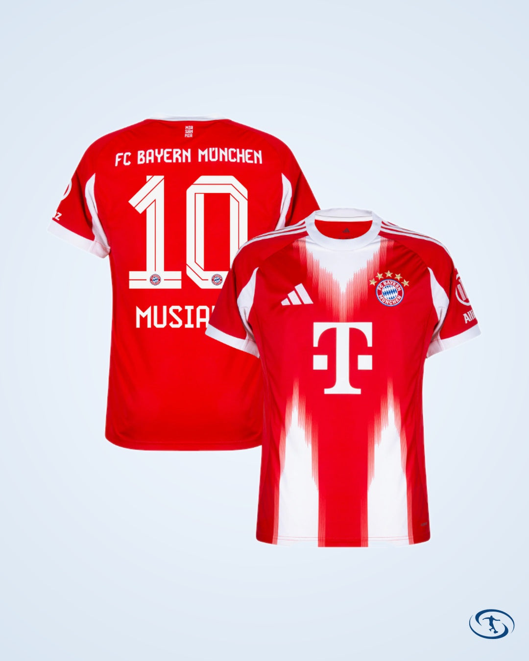 Bayern Munich Home Player Number Shirt 2025-2026 (Official Printing) - Men's