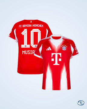 Bayern Munich Home Player Number Shirt 2025-2026 (Official Printing) - Men's