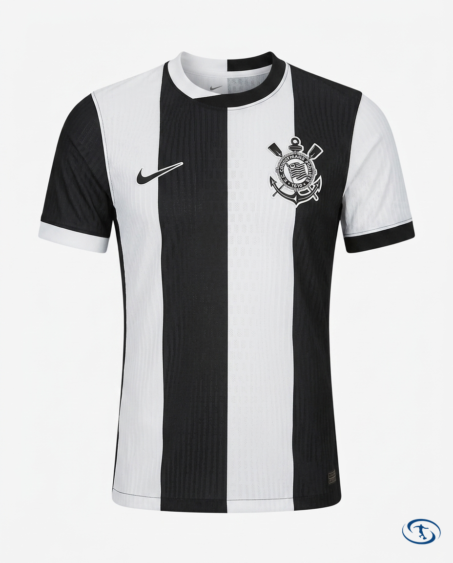 Corinthians Jersey Third 2024/25 Player Version Nike Men's - Black & White - Packshot | Sant Sport