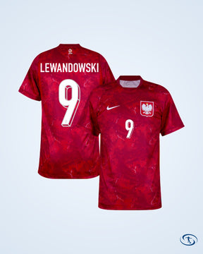 Poland Away Lewandowski 9 Shirt 2026-2027 Fan Version (Official Printing) - Men's