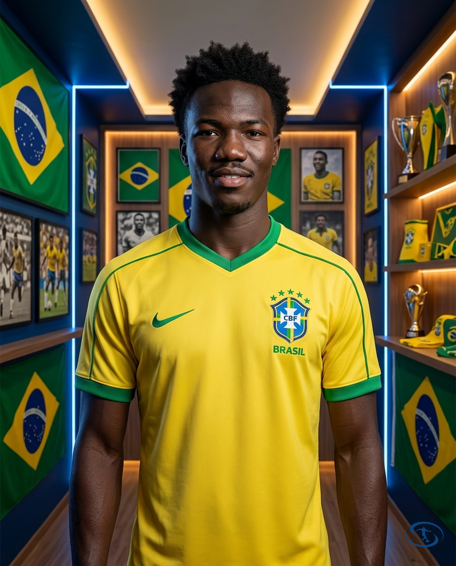 Camisa Seleção Brasileira Retrô Home 1998 Torcedor Nike Masculina - Amarelo - Front View | Sant Sport