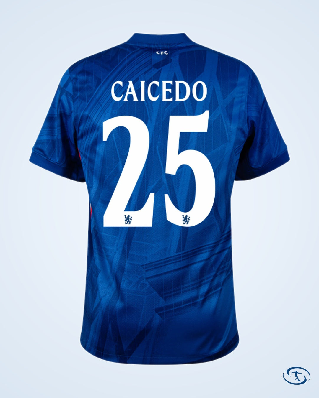 Chelsea Home Caicedo 25 Shirt 2025-2026 Fan Version (Champions League)