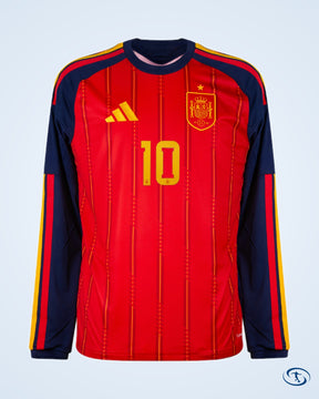 Spain Home L/S Lamine Yamal 10 Shirt 2026-2027 (Official Printing) - Men's | Sant Sport