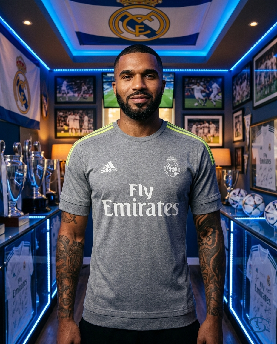 Camisa Real Madrid Retrô 2015/16 - Torcedor Adidas Masculino - Cinza - Front View | Sant Sport