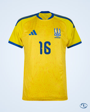 Ukraine Home Mykolenko 16 Shirt 2026-2027 (Official Printing) - Men's | Sant Sport