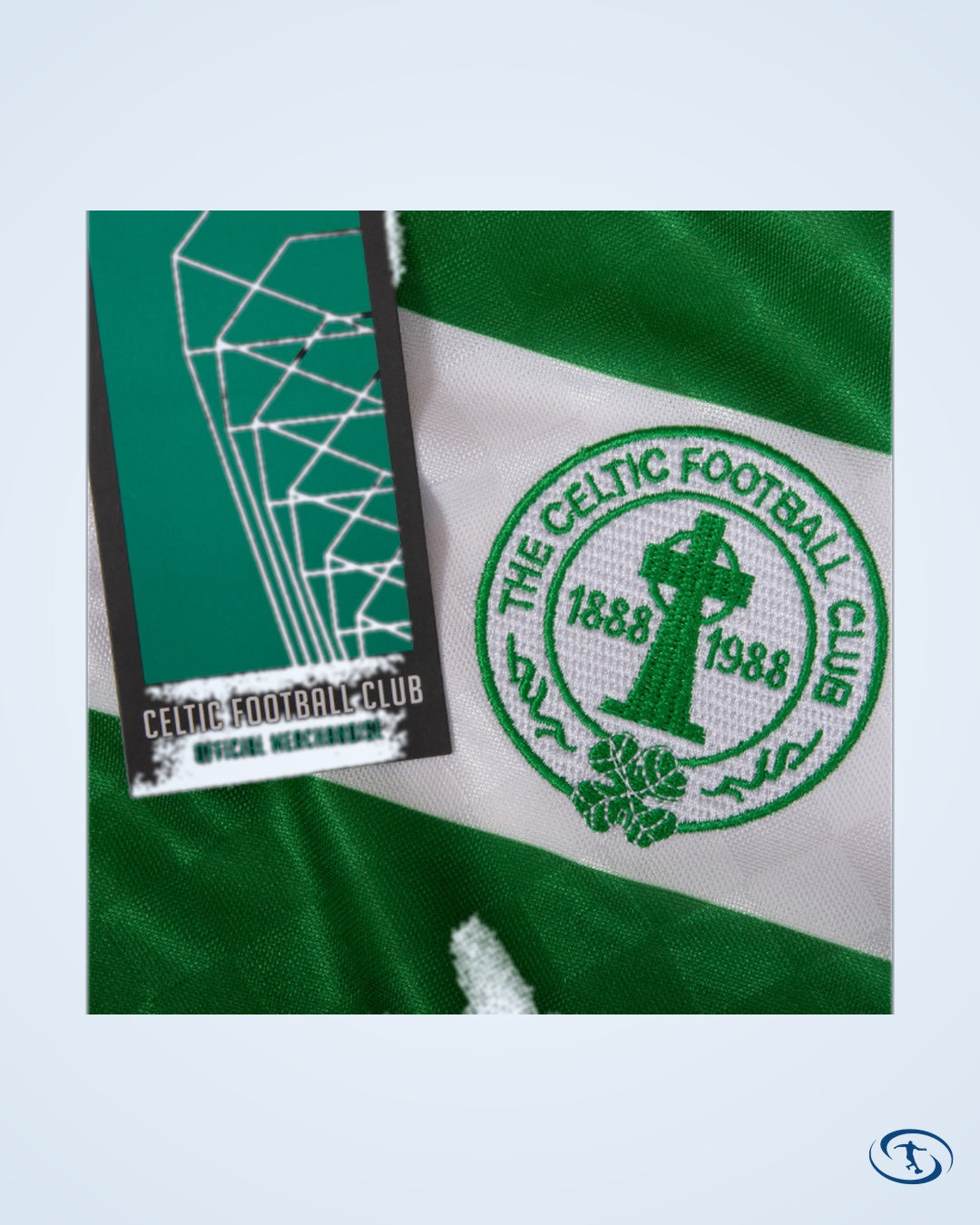 1988 Celtic Centenary Home Retro Thom 10 Shirt (Retro Flock Printing) - Men's