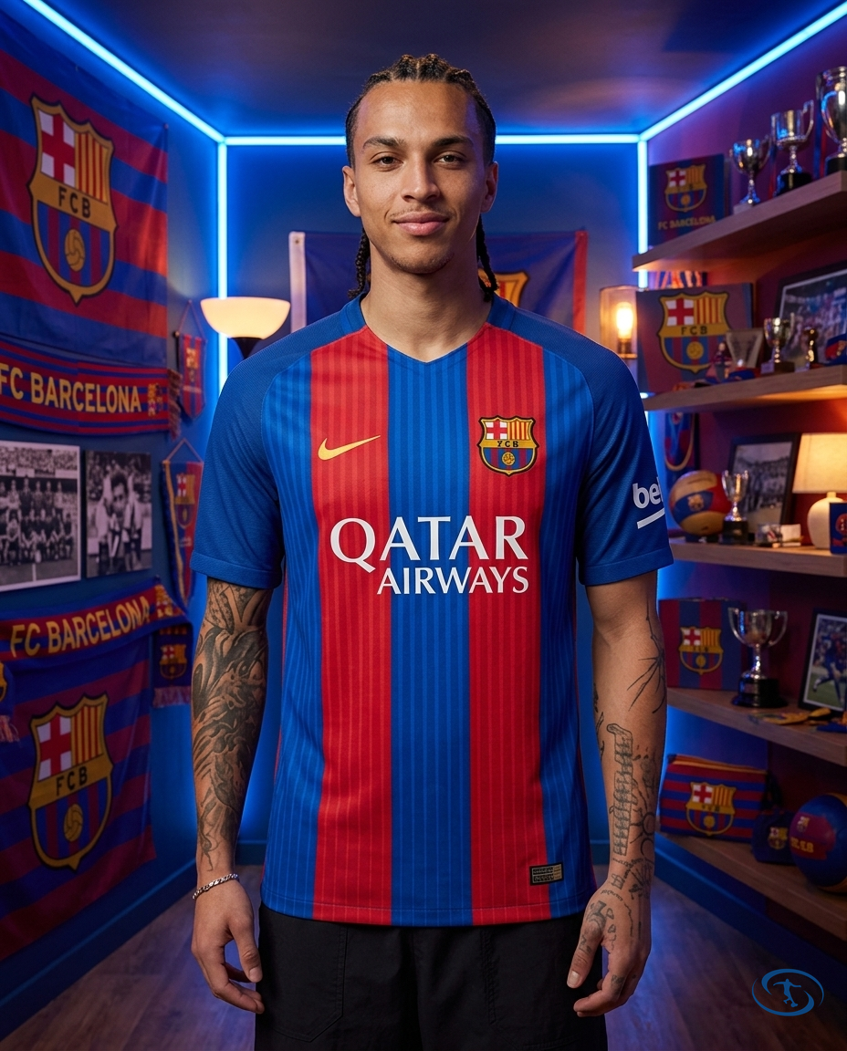 Camisa Barcelona Retrô 2016/17 Torcedor Nike Masculina - Front View | Sant Sport