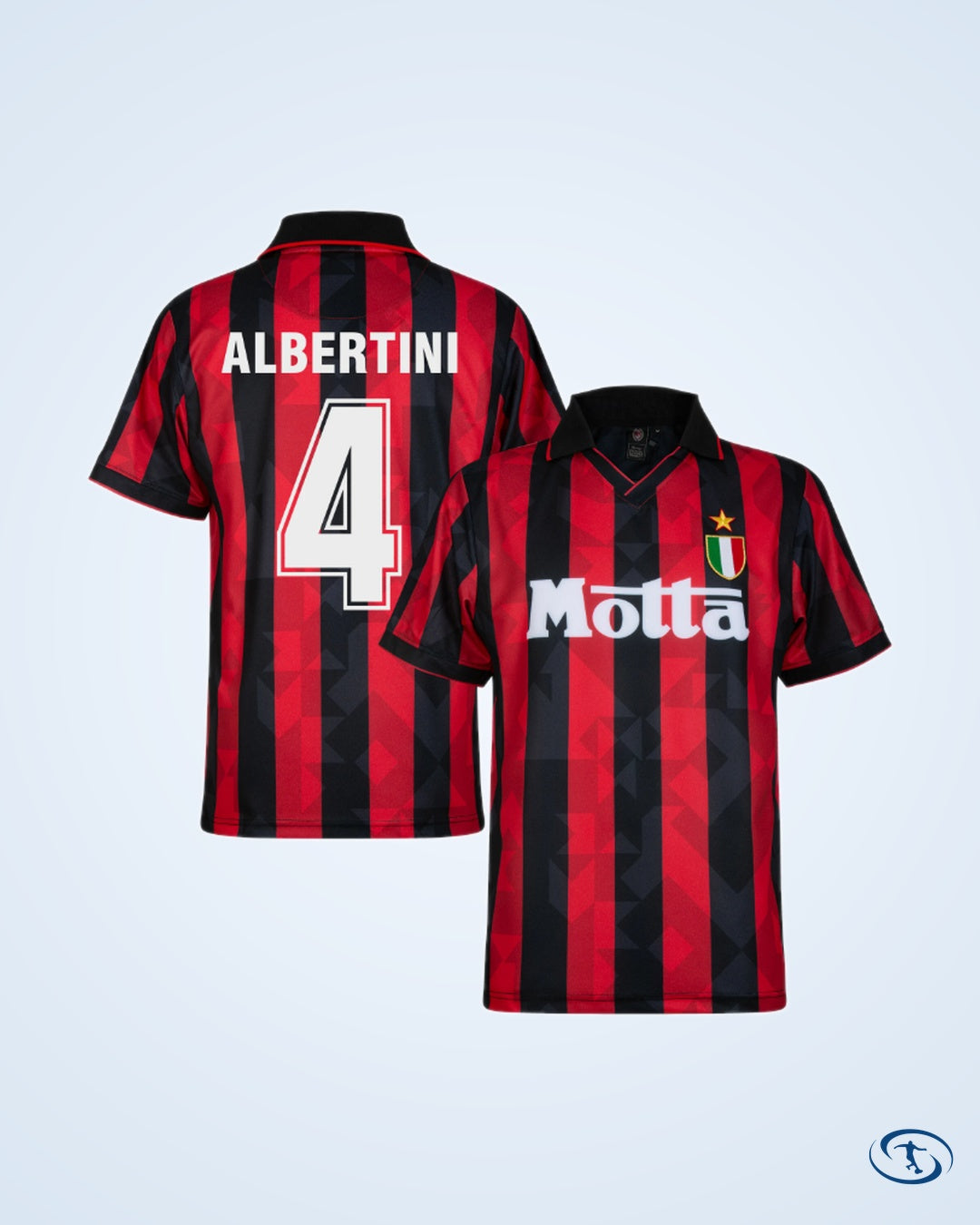 AC Milan Retro Home Player Shirt 1993-1994 (Retro Flex Printing) - Men's