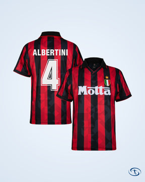 AC Milan Retro Home Player Shirt 1993-1994 (Retro Flex Printing) - Men's