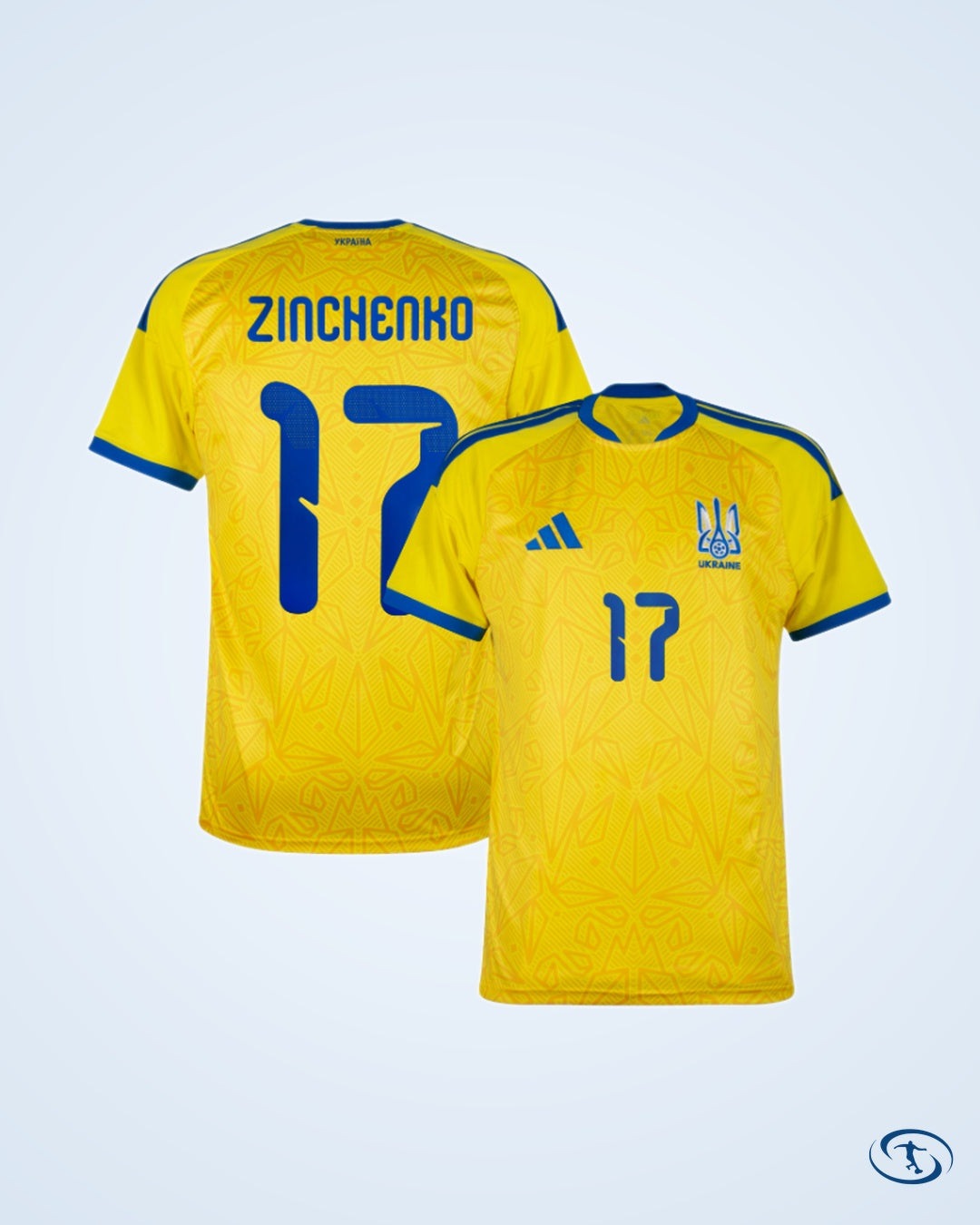 Ukraine Home Player Number Shirt 2026-2027 (Official Printing) - Men's