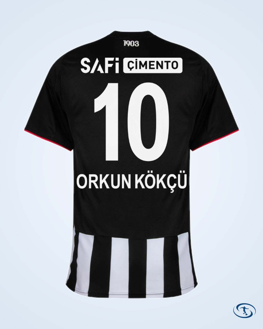 Besiktas Away Player Number Shirt 2025-2026 (Fan Style Printing) - Men's