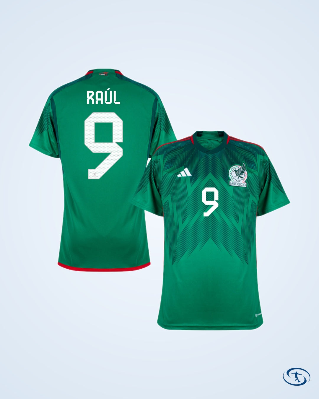 Mexico Home Rául 9 Shirt 2022-2023 (Official Printing) - Men's
