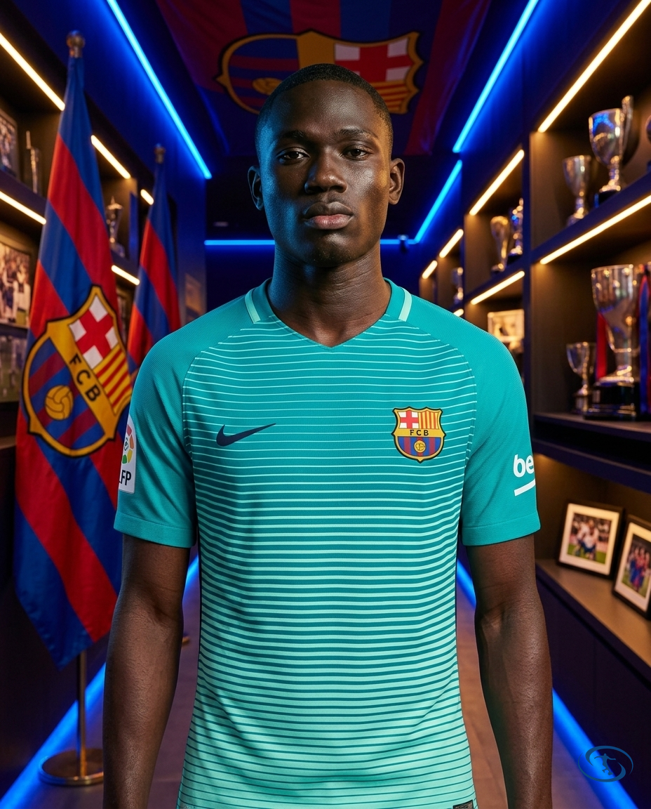 Camisa Barcelona Third 16/17 s/nº Torcedor Nike Masculina - Verde água - Front View | Sant Sport