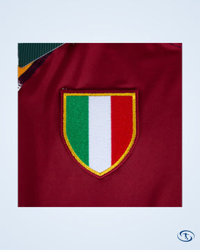 AS Roma Home Player Number Retro Shirt 2001-2002 (Fan Style Printing) - Men's
