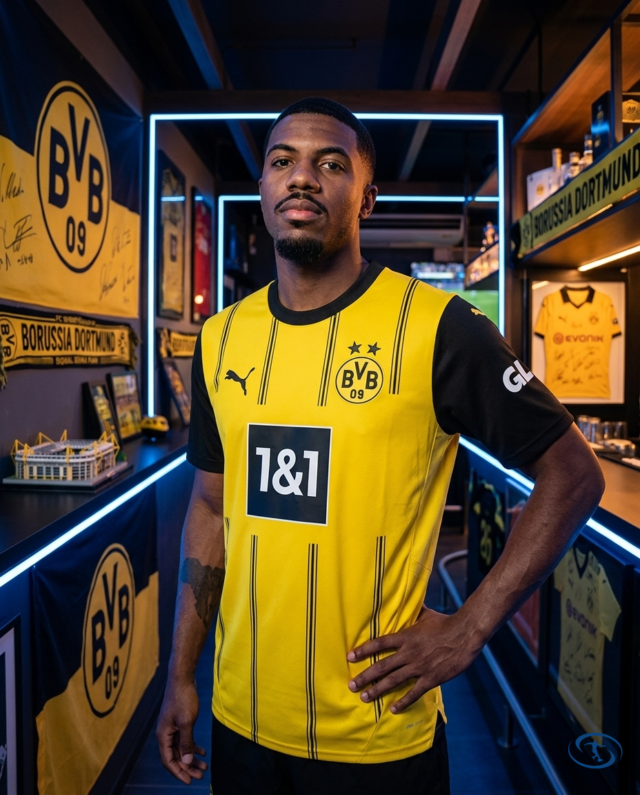 Camisa Borussia Dortmund Home 24/25 - Torcedor Puma Masculino - Amarelo - Front View | Sant Sport