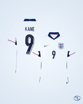 England Home Shirt 2024-2025 Fan Version (Official Printing)