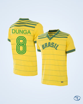 Brazil Home Retro No.10 Shirt 1984 Olympics (Retro Flock Printing) - Men's