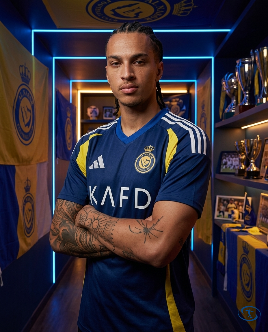 Camisa Al-Nassr Away 24/25 - Torcedor Adidas Masculino - Azul - Side View | Sant Sport
