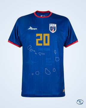 Tempo Cape Verde Home Mendez 20 Match Shirt 2024-2025 (Fan Style Printing) - Men's | Sant Sport