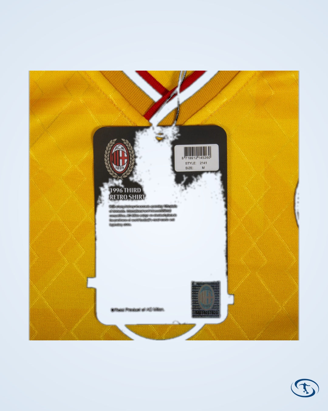 AC Milan Retro 3rd Shirt 1995-1996 (Retro Flex Printing)