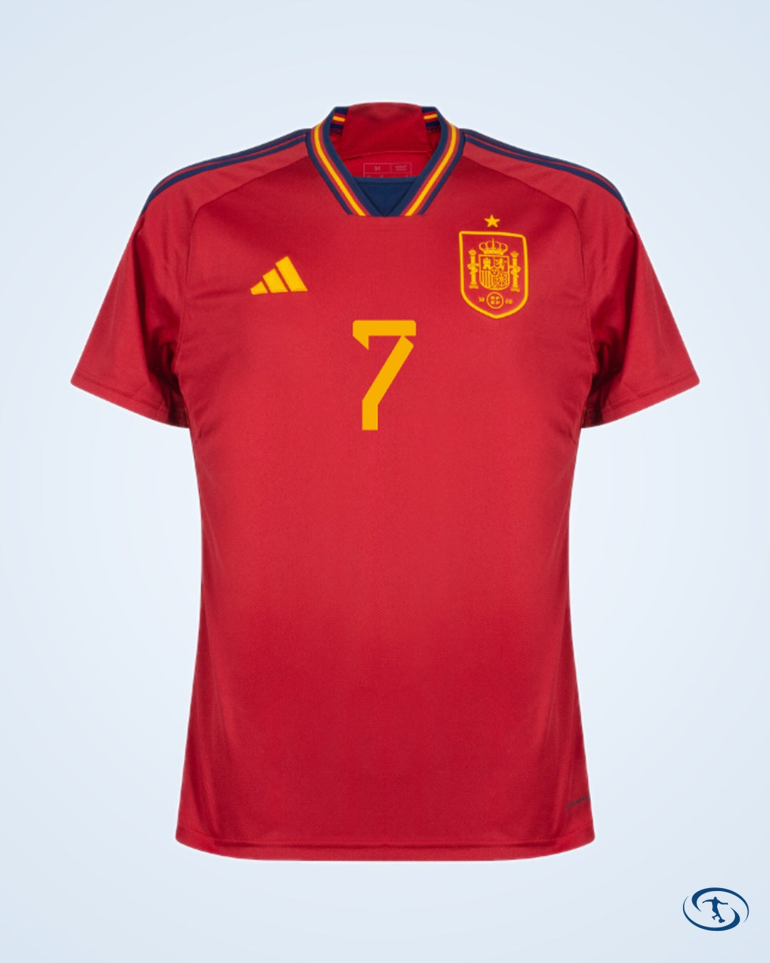Spain Home Morata 7 Shirt 2022-2023 (Official Printing) - Men's | Sant Sport