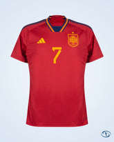 Spain Home Morata 7 Shirt 2022-2023 (Official Printing) - Men's | Sant Sport