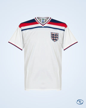 Score Draw England Home McDermott 10 Retro Shirt World Cup 1982 (Retro Flock Printing) - Men's | Sant Sport