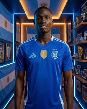 Camisa Seleção Argentina Copa América Away 24/25 - Torcedor Adidas Masculino - Azul - Front View | Sant Sport