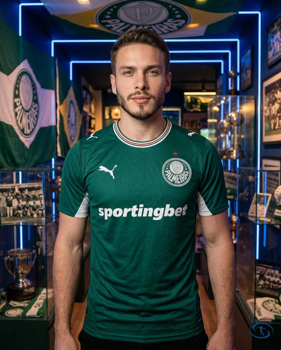 Camisa Palmeiras Home 2026/27 Torcedor - Puma Masculino Verde - Front View | Sant Sport