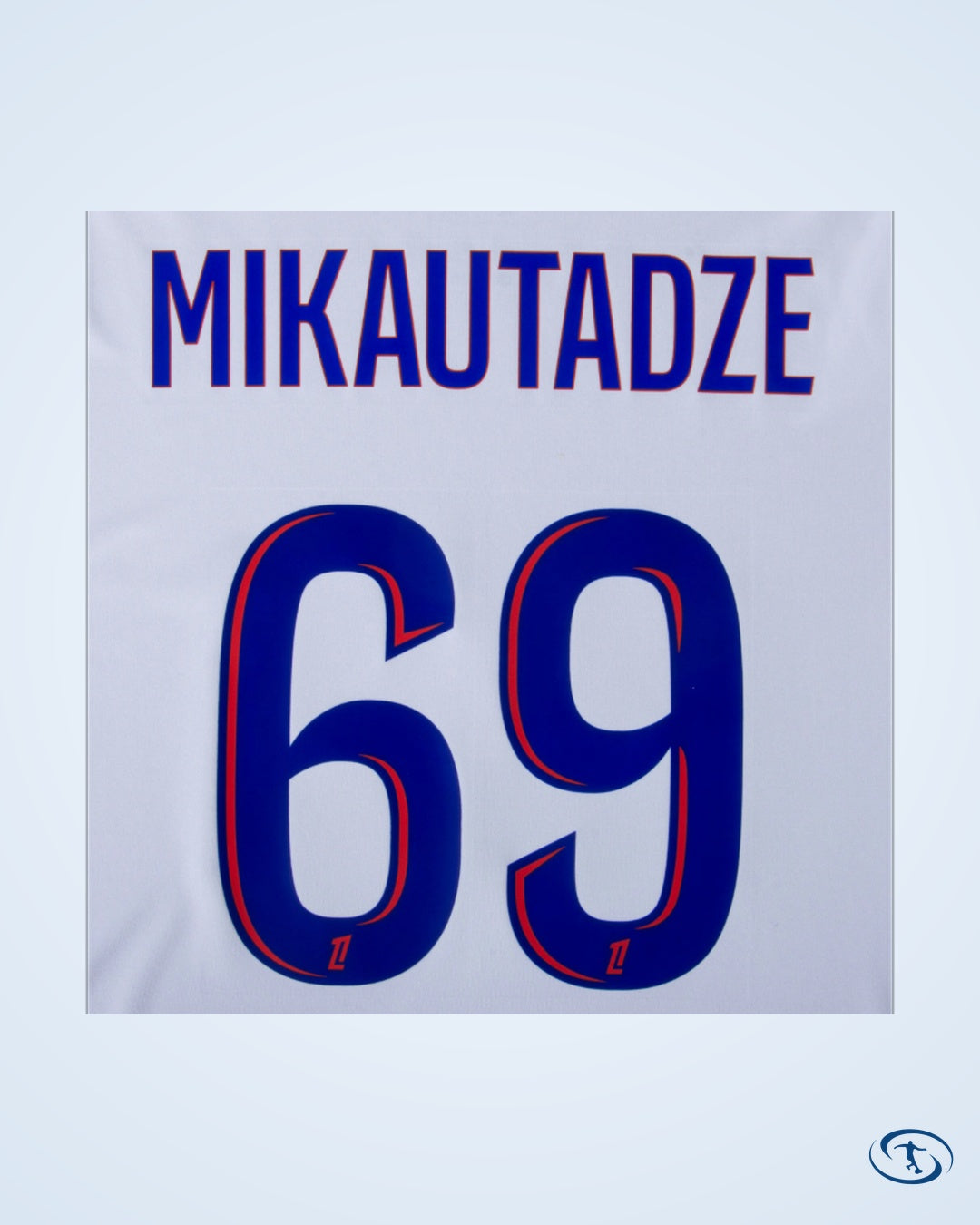 Olympique Lyon Home Mikatadze 69 Shirt 2024-2025 (Official Printing) - Men's