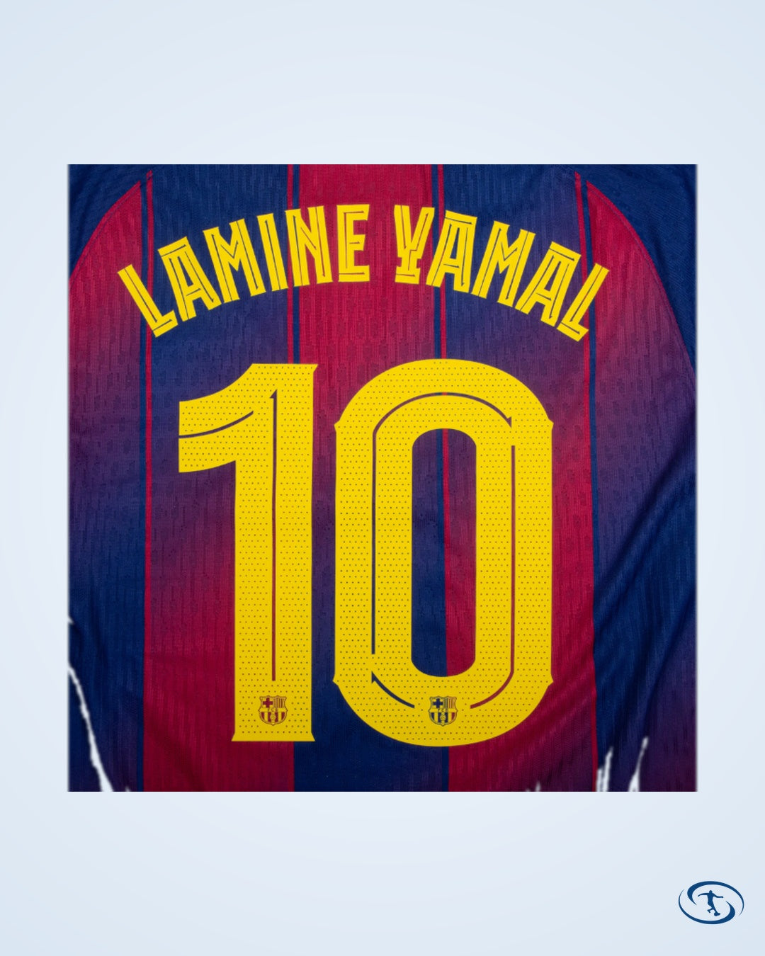 Barcelona Home Lamine Yamal 10 Shirt (Champions League Printing) - Men's